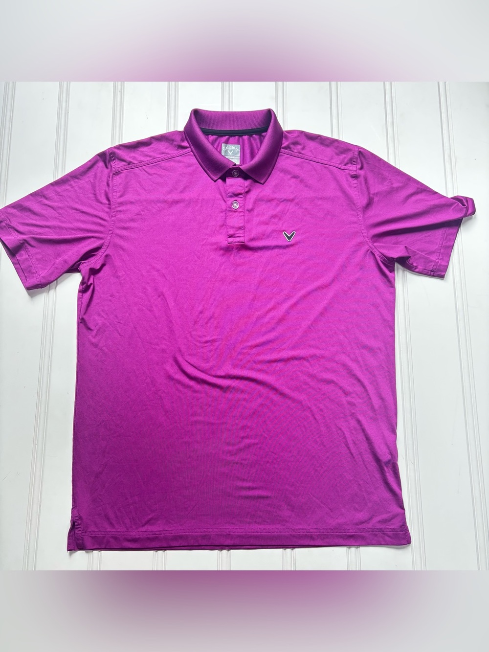 Callaway Men’s Magenta golf Polo Sz medium